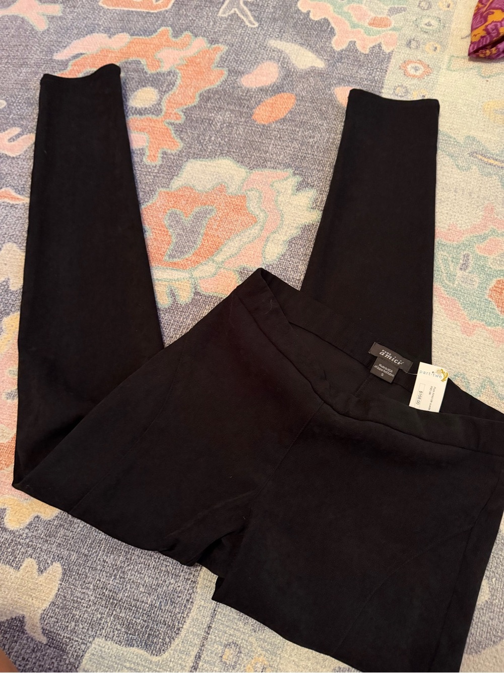 Pure Amici Black Ponte Leggings - High Waist